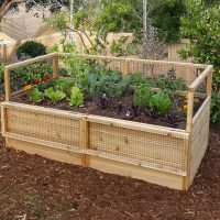 3'x6' Convertible Raised Garden Bed with Removable Greenhouse Panels