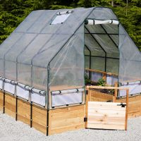 8'x12′ Vegetable Garden Kit with Greenhouse – Gardens To Gro